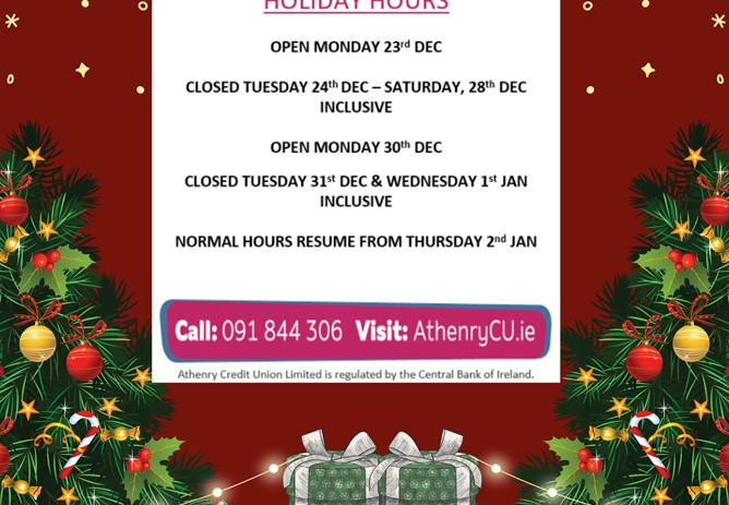Christmas Opening Dates
